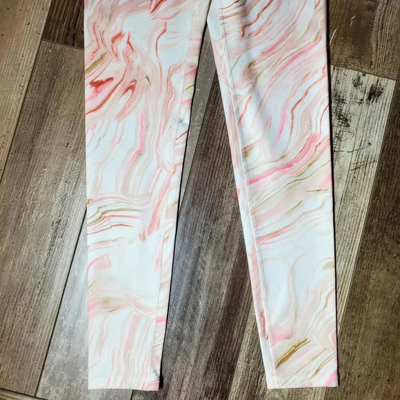 NWT Champion Pink Marble High-Rise Leggings Women's Size Small - Picture 8 of 12